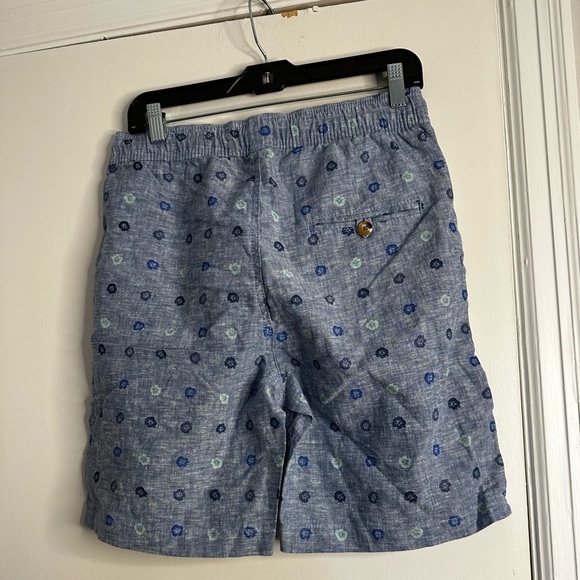 NWT  Men’s. Tenth & Ocean Blue Washable Linen Shorts. Blue Floral Print. - Picture 2 of 14